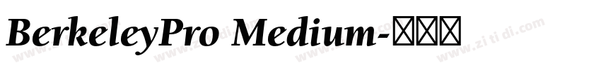 BerkeleyPro Medium字体转换 BerkeleyPro Medium字体转换